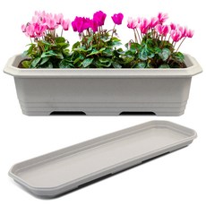 화분월드 직사각 대형 클래식 660 화분 + 받침세트, 러브그레이, 1세트 홈인테리어/원예/가드닝 반품 최저가 12,000원