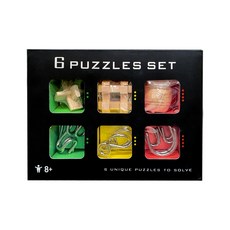 TUCO.B 브레인 우드퍼즐 3종 + 캐스트퍼즐 3종 세트, 6피스, 혼합색상, 1개 완구/취미/퍼즐/큐브/피젯토이 반품 최저가 12,880원