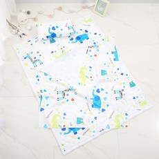 코니아일랜드 인견 애니멀 홑이불세트, 블루 출산/유아동/유아동침구 반품 최저가 23,860원