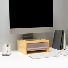 우드로하우스 서랍포함 소나무 원목 모니터받침대 HDM-801H, 혼합색상 문구/오피스/사무용품 전문관 반품 최저가 18,250원