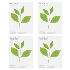 어프리 스티키리프 버치 베이직 점착메모지 L, 그린, 4개 문구/오피스/학용품/수업준비 반품 최저가 11,390원