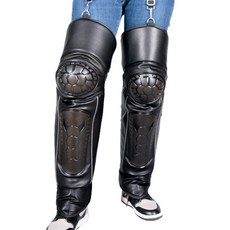 오토바이 라이더 초프리미엄 가죽 하드 무릎보호대, 블랙, 1개 자동차용품/오토바이용품 반품 최저가 11,510원