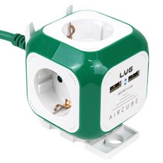러그 박스 에어큐브 디자인 멀티탭 USB 납작플러그 그린, 3m, 1개 홈인테리어/생활전기용품 반품 최저가 21,960원
