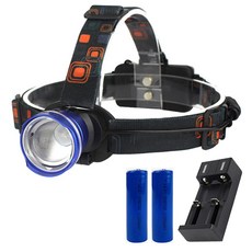 엘마운틴 작업용 등산용 광각 헤드랜턴 T6 + 배터리 18650, 블루, 1세트 스포츠_레저/등산/아웃도어 반품 최저가 32,710원