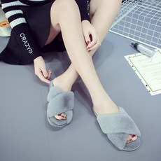 더자카 그레이스 퍼 슬리퍼, 그레이, 1개 생활용품/생활잡화 반품 최저가 3,930원