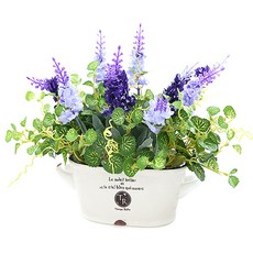 조화 라벤데리아 화분, 혼합 색상, 1개 홈인테리어/원예/가드닝 반품 최저가 11,430원