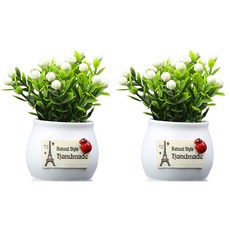 앤티스 차량용 실내 인테리어 장식 화분, 화이트, 2개 자동차용품/인테리어 반품 최저가 5,190원