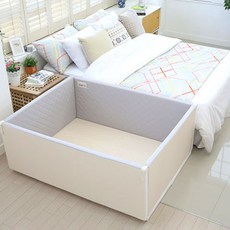 맘마키즈폴더 퀼팅 범퍼 침대, 그레이 + 크림 출산/유아동/매트/안전용품 반품 최저가 200,000원