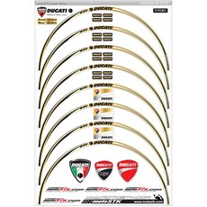 모토스티커 휠스티커 두카티, 골드, 1세트 자동차용품/오토바이용품 반품 최저가 6,250원
