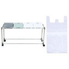 리빙해피 클링 미니 스윙 분리수거함 4p + 봉투 100p, 실버 + 그레이 + 피스타치오 + 화이트, 1세트 홈인테리어/청소/세탁용품 반품 최저가 11,970원