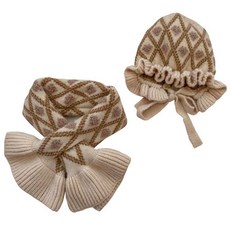 라엘 아동용 니트 모자 + 머플러 세트 출산/유아동/유아동패션 반품 최저가 8,480원