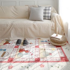 데이스 대형 다용도 퀼트 큐티켓 면 카페트, 핑크 홈인테리어/놀이/다용도매트 반품 최저가 11,580원