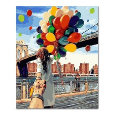 아디코 DIY 페인팅 연인과 풍선 PFF33 40 x 50 cm, 혼합색상, 1개 문구/오피스/미술/화방용품 반품 최저가 13,770원