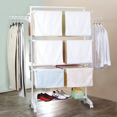 충원리빙 6단 빨래 건조대 고급형 + 다용도 선반 홈인테리어/청소/세탁용품 반품 최저가 34,680원