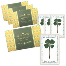 럭키심볼 행운의 네잎클로버 생화 코팅카드 행운의 드림캐쳐, 혼합색상, 4개입 문구/오피스/카드/엽서/봉투 반품 최저가 5,540원