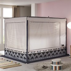 알뜨리 프리미엄 사각 난방텐트 커튼형 텐트 + 스텐봉 세트 홈인테리어/방한용품 반품 최저가 99,630원