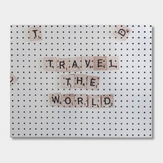 앤비커머스 인테리어타공판 traveltheworld, 1개, White 문구/오피스/보드/칠판/광고 반품 최저가 5,050원