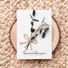 라솔트플라워 프리저브드 플라워 카드, 화이트스타, 1개 문구/오피스/카드/엽서/봉투 반품 최저가 7,200원