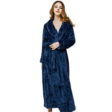 더자카 럭셔리 플란넬 가운 롱타입 L, 네이비, 1개 홈인테리어/수건/타월 반품 최저가 17,940원