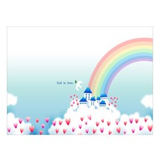 키친아트갤러리 주방 아트보드 무지개 마을, 1개 주방용품/주방잡화 반품 최저가 60,120원