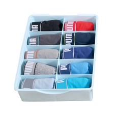 리빙해피 키친아트 속옷 정리함 1slot 블루, 1개 생활용품/바구니/칸막이 반품 최저가 6,730원