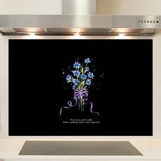 샤이니아트 주방아트보드 사랑스런부케02 블랙, 1개 주방용품/주방잡화 반품 최저가 57,140원