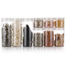 비프로젝트 냉장고 원형 보관용기 기본형 9p + 스티커 32종, 9개, 1세트 주방용품/특수저장용기 반품 최저가 12,290원