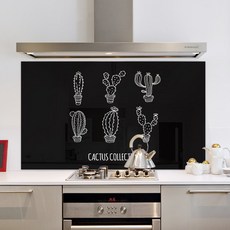 앳홈 인터그레이스 주방아트보드 드로잉칵투스 블랙, 1개 주방용품/주방잡화 반품 최저가 26,320원