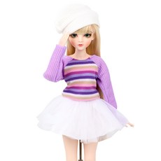 아카라치 구체관절인형 60cm용 의상 퍼플니트 세트, 혼합 색상, 1개 완구/취미/인형 반품 최저가 17,570원