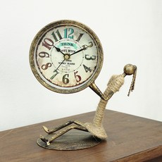원맨 홀딩 탁상시계, 엔틱 홈인테리어/홈데코/디퓨저 반품 최저가 14,040원