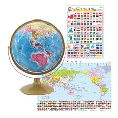서전지구 행정도 스마트 지구본 SJ-260-GA + 국기스티커 + 세계전도 + 국기스티커 + 세계국가정보책자 + 스마트지구본 설명서, 혼합 색상 완구/취미/학습완구/교구 반품 최저가 49,820원