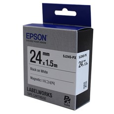 엡손 라벨 테이프 카트리지 SJ24S, Black on White, 1.5m 문구/오피스/사무용품 전문관 반품 최저가 20,020원