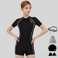 아쿠아티카 여성용 반팔 원피스 2부 수영복 AQA27515 + 일반용 수경 6종 세트 스포츠_레저/수영/수상스포츠 반품 최저가 29,580원