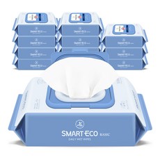 스마트에코 베이직 아기물티슈 캡형 43평량, 100매, 12개 생활용품/화장지/물티슈 반품 최저가 13,800원