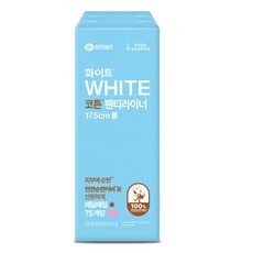 화이트 팬티라이너, 1개, 롱, 75개입 생활용품/생리대/성인용기저귀 반품 최저가 7,440원