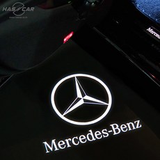 해시카 벤츠 도어라이트 필름 K타입, 삼각별 로고, 2개 자동차용품/차량관리/소모품 반품 최저가 9,950원