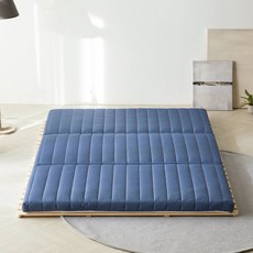 더코이즈 스마트 슬립 라텍스 3단 접이식 토퍼 매트리스, 네이비블루, 5cm 홈인테리어/FW 침구샵 반품 최저가 203,770원