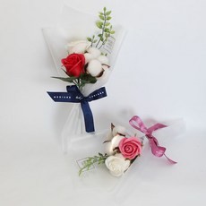 모리앤 비누꽃 보송 꽃다발 2p, 핑크 + 레드, 1개 홈인테리어/홈데코/디퓨저 반품 최저가 7,910원