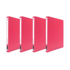 희망사무포인트 PP 4단 레버 가림판 A4, 적색, 4개 문구/오피스/바인더/파일 반품 최저가 6,100원