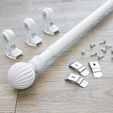 윈도우드레스 25mm 심플 라운드 커튼봉, 화이트 홈인테리어/커튼/블라인드 반품 최저가 12,480원