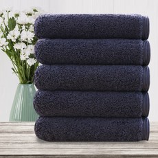 코튼클라우드 프리미엄 호텔수건 170g 40수 코마사, 남색, 5개 홈인테리어/수건/타월 반품 최저가 16,090원