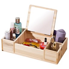 포메리트 삼나무 낮은형 화장품정리함 미니화장대, 원목 홈인테리어/싱글하우스 반품 최저가 30,600원