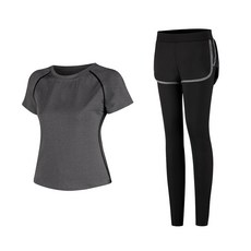나야스타일 여성용 요가복 반팔 상의 + 반바지 레깅스 세트 1901 스포츠/레저/여성스포츠의류 반품 최저가 14,760원