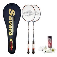 세베로 카본 배드민턴 라켓 100 2p + 풀커버 + 깃털 셔틀콕 5p, 1세트 문구/오피스/학용품/수업준비 반품 최저가 41,090원