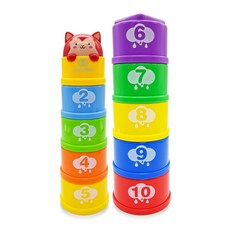 블루마토 빼꼼여우 사운드 10층 컵 쌓기 놀이 세트, 혼합색상, 1세트 완구/취미/신생아/영아완구 반품 최저가 4,680원
