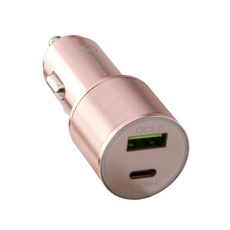 퀄컴 퀵차지 3.0 차량용 고속충전기 PD, 로즈골드 자동차용품/차량용 전자기기 반품 최저가 5,140원