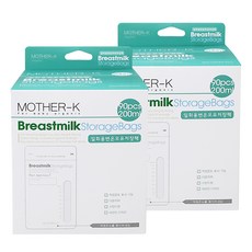 마더케이 일회용 변온 모유 저장팩 200ml, 90매, 2개 출산/유아동/수유용품 반품 최저가 25,440원