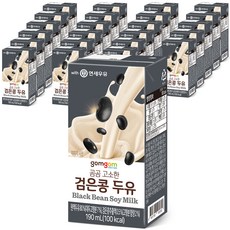 gomgom 고소한 검은콩 두유, 190ml, 24개 식품/생수/음료 반품 최저가 8,430원