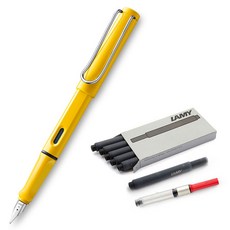 라미 만년필 사파리 기프트 케이스 세트, EF, 옐로우 문구/오피스/필기류 반품 최저가 43,060원