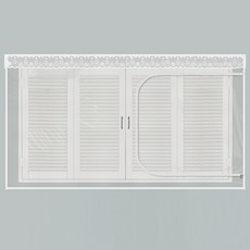 다샵 창문형 지퍼식 EVA 방풍 바람막이 투명, 1개 홈인테리어/방풍비닐 반품 최저가 7,450원